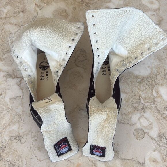 Underground England X-Hi Top Shearling Lined 12-Eyelet Trainers / Boots - Picture 10 of 13